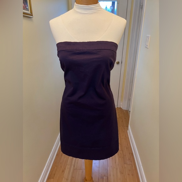Deep Purple Strapless Dress - Picture 4 of 10